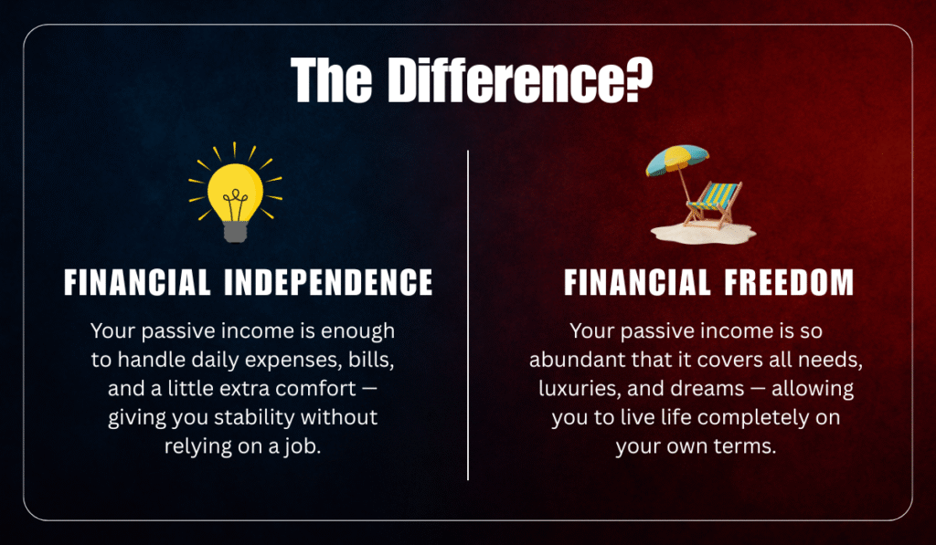 Financial Freedom vs Financial Independence