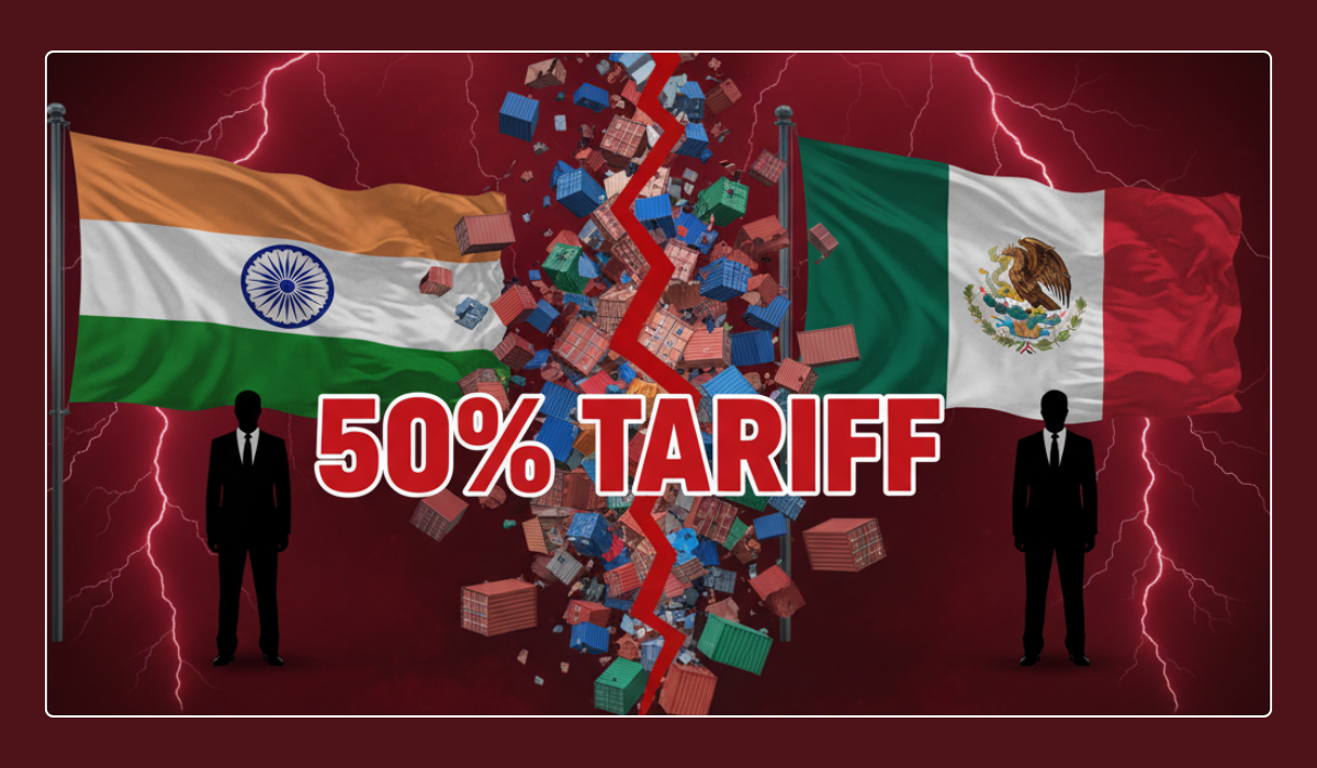 Mexico​‍​‌‍​‍‌ 50% Tariffs on India – How It Affects Your Money, Business, and Investments in 2026